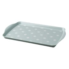 Melamine Dotty Tray, Medium Green | Sage Green