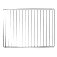 SPARES2GO Universal Large Fridge Freezer Shelf Adjustable White Plastic Coated Extendable (Pack of 2 Shelves) White