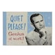 image 1 of Juliana Polkadot Diner Tin Plaque Quiet Please (PD120)
