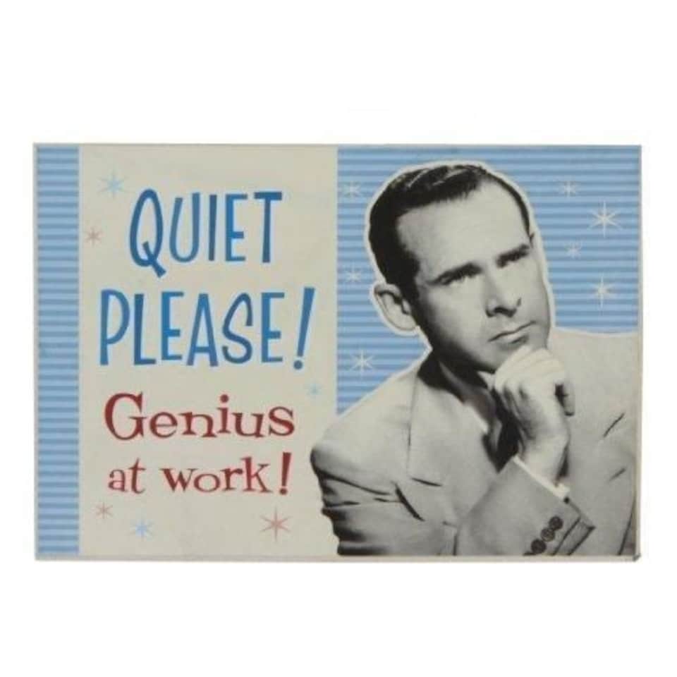 image 1 of Juliana Polkadot Diner Tin Plaque Quiet Please (PD120)