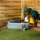 image 2 of Wham Etruscan 2 x 80cm Rectangular Plastic Garden Troughs | Green | Milieu Green