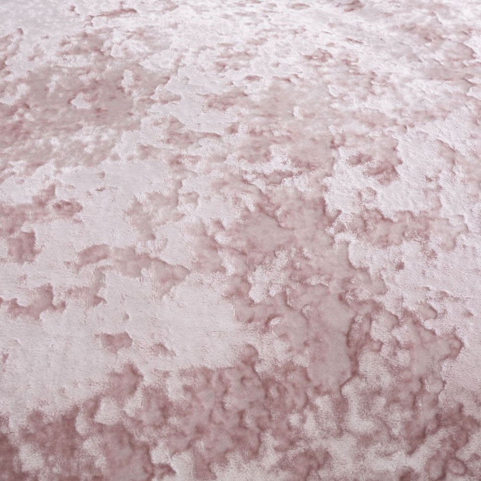 image 1 of Crushed Velvet Duvet Cover Set | Pink | Blush Pink