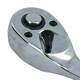 image 4 of 3/8in Drive Ratchet with Curved Rubber Grip Handle 90 Teeth Quick Release