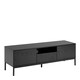 image 1 of Seaford 2 Door 1 Drawer TV Unit in Ash Black
