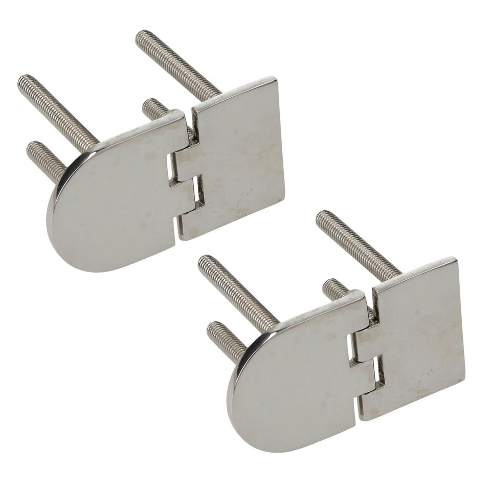 image 1 of Locker Door Hatch Hinges Marine Stainless Steel Boat Motorhome Polished 2 Pk Silver