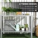 image 3 of Outsunny 2-Tier Plant Stand Storage Organizer Steel Display Shelf for Patio