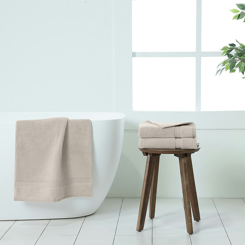 image 1 of Martex 5 Star Hotel Concept 750GSM Hand Towel Silver (Pack of 2) Silver | Silver | Hand towel