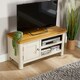 image 3 of Ramsgate Small TV Stand 1 Door Media Storage Cabinet Solid Wood Unit Home Grey Grey