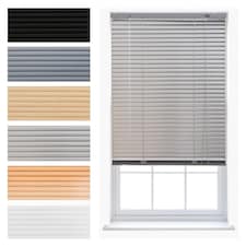 Aluminium Venetian Blinds | 200cm Wide x 150cm Long | Silver | Silver