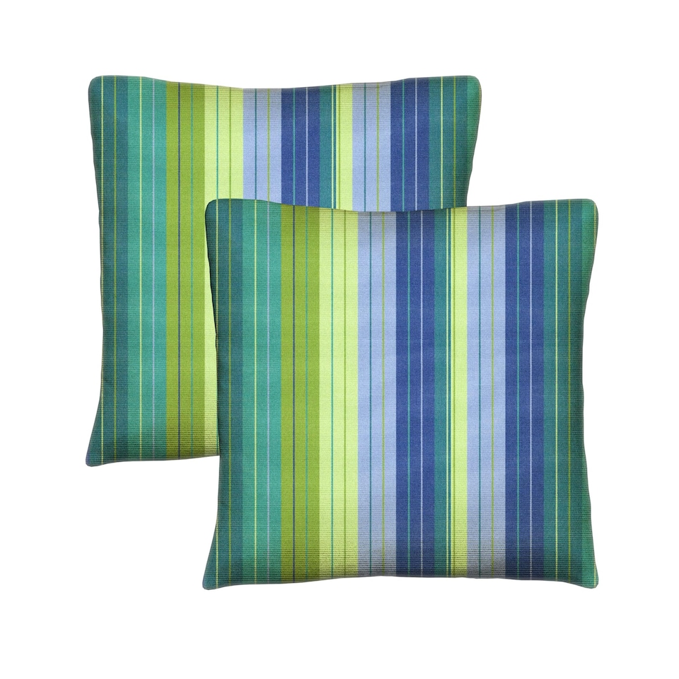 image 1 of Covers&All Sunbrella Pillows Set of 2 UV Fade resistant and Water Repellent Square Throw Pillows