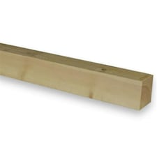 PACK OF 10 (Total 10 Units) - 75mm x 75mm (70mm x 70mm Finish) Planed All Round Redwood Timber - 1.2m Length