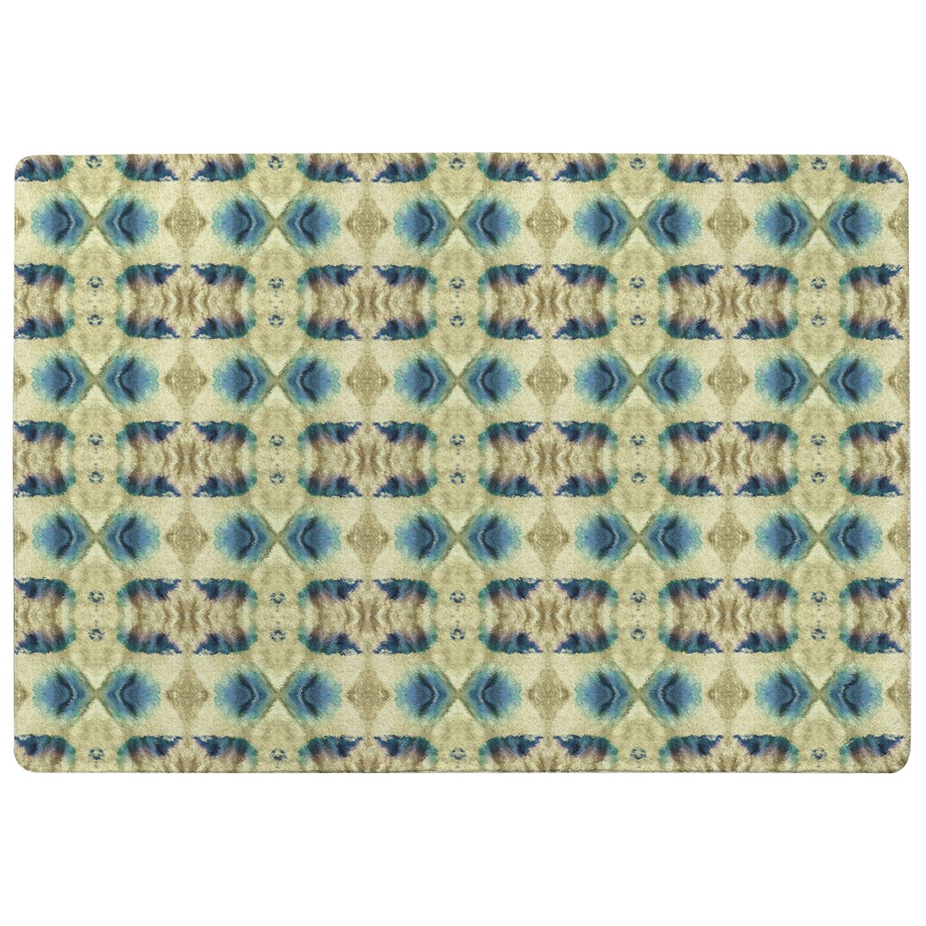Psychedelic Geometric Pattern Rug Multi