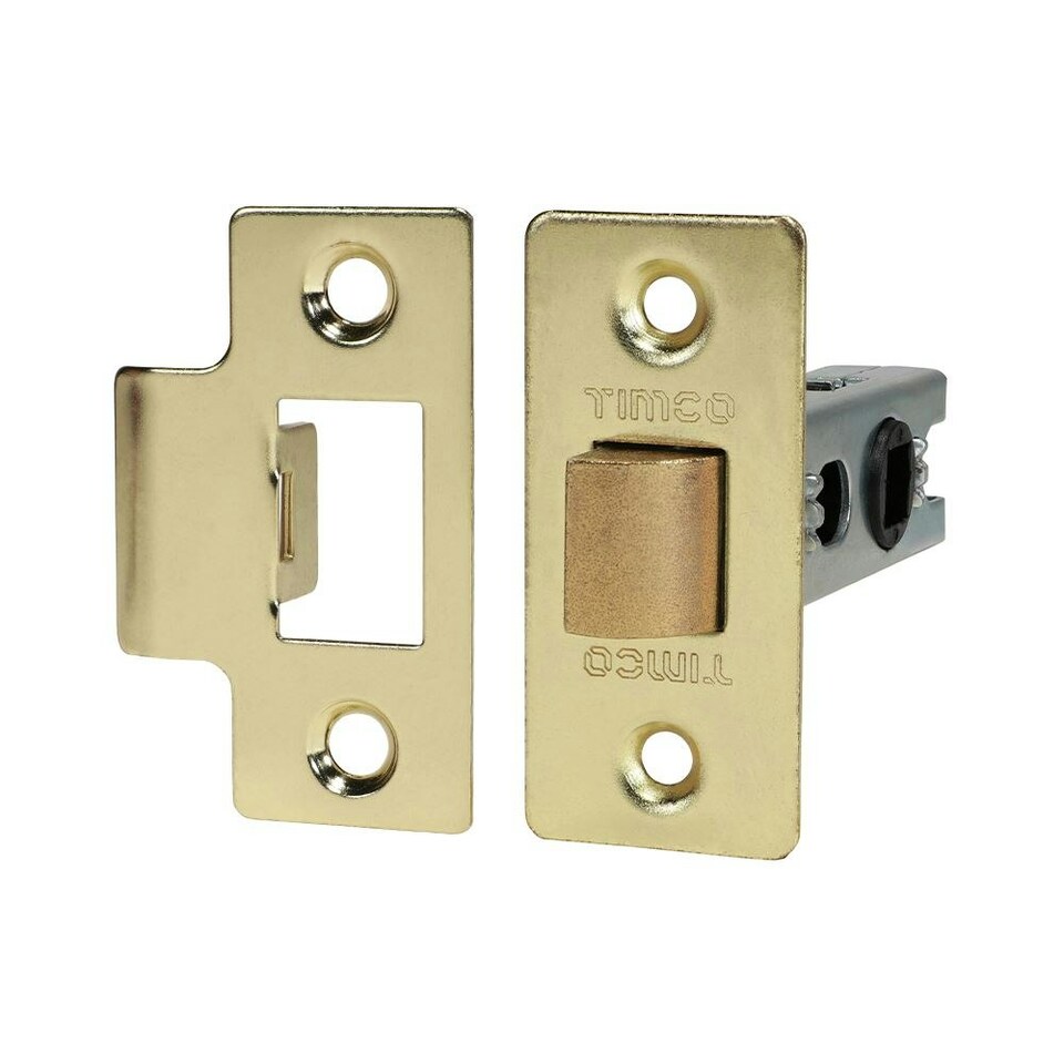 image 1 of Timco - Economy Tubular Latch - Electro Brass (Size 67 case / 45 backset - 1 Each)