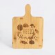 image 4 of OHS Hello Autumn Fall Halloween Pumpkin Decor Bamboo Thick Wooden Cutting Board Serving Platter Tray Brown | Natural