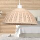 image 5 of Set of 2 Colette - Rattan Dome Pendant Lightshades | Cream | Large | 2