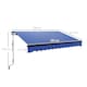 image 3 of Outsunny 3 x 2.5m Electric Awning with LED Light and Remote Controller Blue | Blue | 1