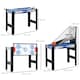 image 3 of SPORTNOW 5-in-1 Multi Games Table, Mini Pool Table Tennis Hockey Table, Basketball Arcade Game, Archery, Blue