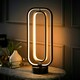 image 1 of ValueLights Infinity Black Adjustable Revolving Integrated LED Table Lamp Black