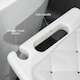 image 6 of HOMCOM Aluminium Shower Stool Adjustable Bath Stool for Senior Disabled Pregnant