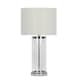 image 2 of Adelia Polished Chrome & Glass Table Lamp Chrome