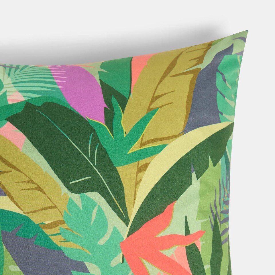 image 1 of OHS 2 x Palms Print Garden Cushion Covers Outdoor Water Resistant