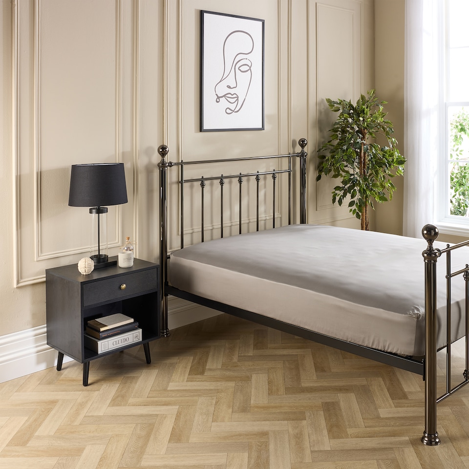 image 1 of Hotel Pure Luxury 5 Star Fitted Sheet Grey Single | Grey | Single