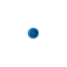 Crendon Blue 15mm Round Plastic Buttons for Dressmaking - each