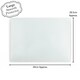 image 2 of Purple Floral Tile Large Smooth Glass Worktop Protector - Kitchen Chopping Board