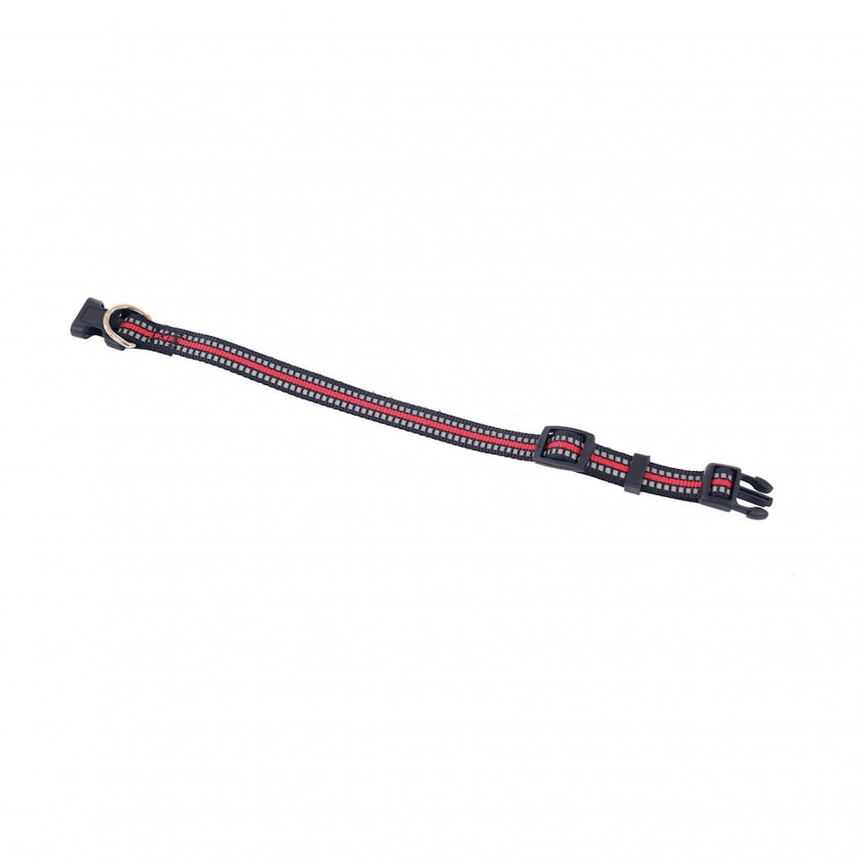 image 1 of Oypla Red Adjustable Comfortable Reflective Red Dog Collar for Neck Size 24-36cm Red | M