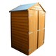 image 1 of Tool Store 4 x 3 Double Door Garden Shed - Dip Treated Approx 4 x 3 Feet Brown