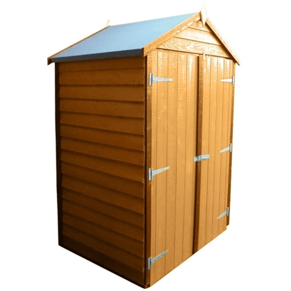 image 1 of Tool Store 4 x 3 Double Door Garden Shed - Dip Treated Approx 4 x 3 Feet Brown