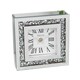 image 1 of Hestia Crystal Border Mantel Clock Silver