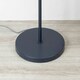 image 2 of ValueLights Stassi Dark Navy Mushroom Dome Metal Freestanding Floor Lamp Light