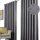 image 3 of Diamond Blackout Eyelet Curtains - Silver 229 cm x 229 cm
