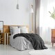 image 10 of Lush Faux Rabbit Fur Black Throw 127x152cm