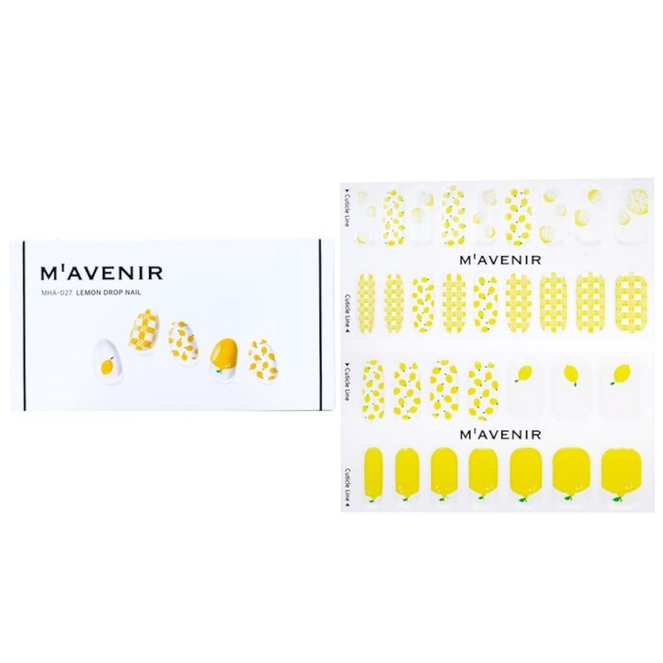 image 1 of Nail Sticker (yellow) - # Lemon Drop Nail - 32pcs Yellow