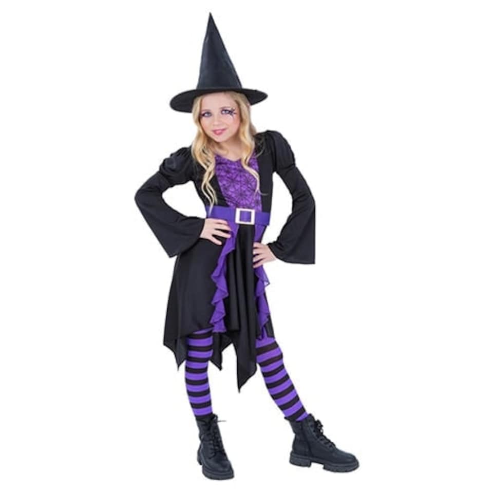 image 1 of Practical Spell Witch Girls Fancy Dress Costume Kids Small - Age 4-6