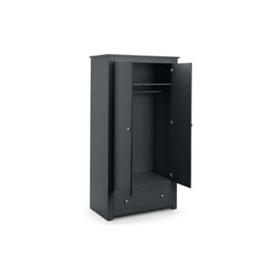image 1 of Traditional Anthracite 2 Door Wardrobe