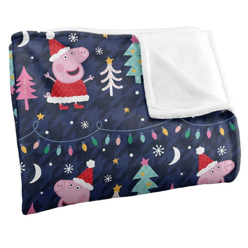 image 1 of Peppa Pig Santa Outfit Blanket - White - One Size