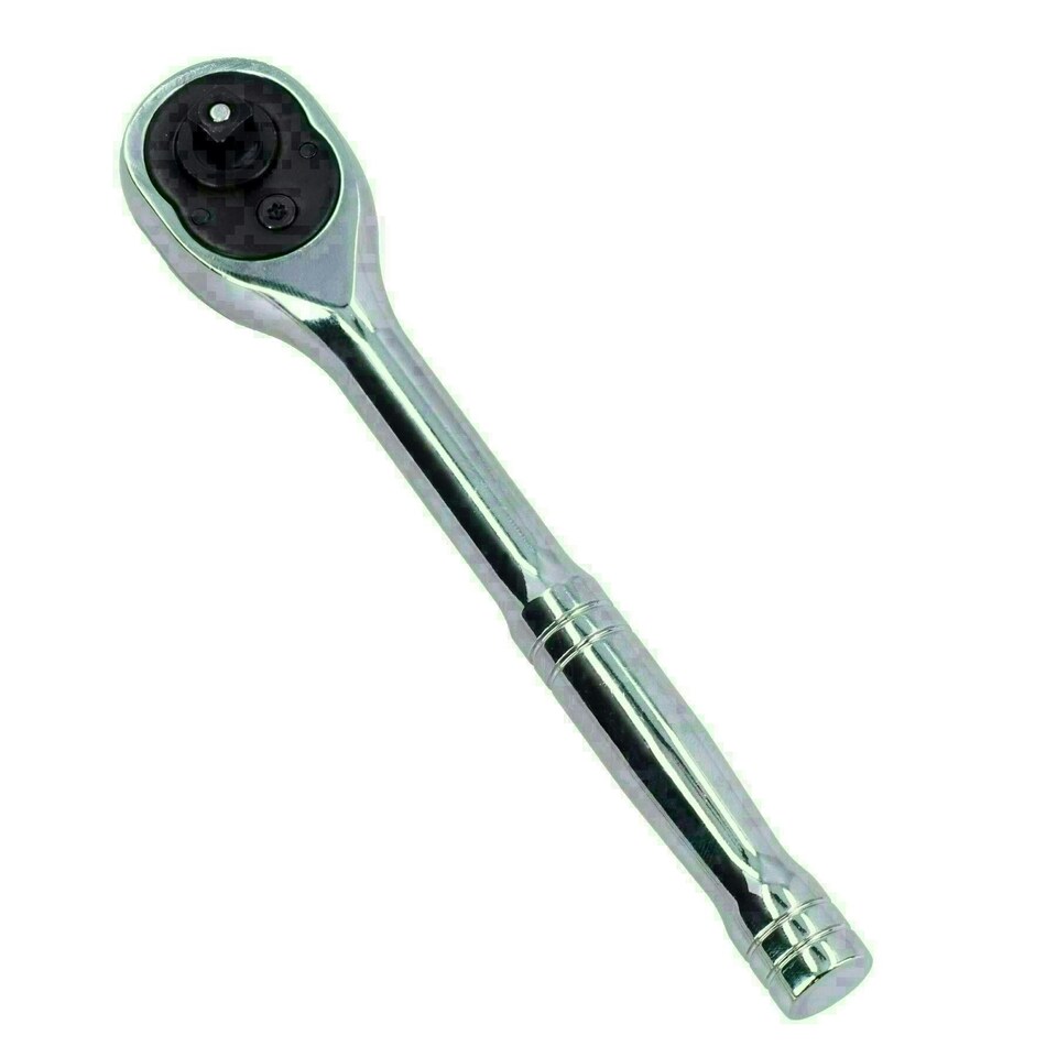 image 1 of 3pc Mixed Drive Ratchets 100 Teeth Quick release Socket Driver 1/4" 3/8" 1/2"
