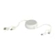 image 2 of Alasia Aluminium 5 in 1 Retractable Connector Cable - Silver - One Size