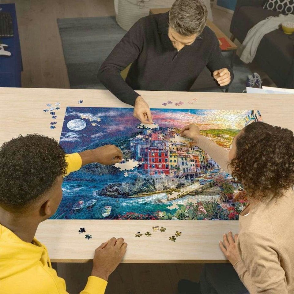 image 1 of Ravensburger Colourful Cinque Terre 2000 Piece Jigsaw Puzzle