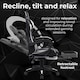 image 3 of White/Black Massage Leather Gaming Chair with Footrest