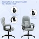 image 3 of HOMCOM Executive Office Chair High Back Computer Chair with Armrests Grey