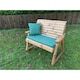 image 3 of Deluxe Rocker Bench With 1 x Bench Cushion Green , 1 x Scatter Cushion Green , 1 x Standard Cover