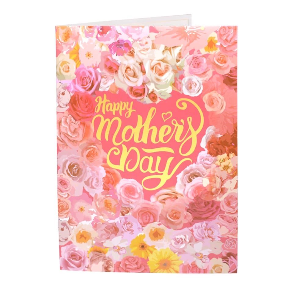 image 1 of Floral Heart 3D Pop Up Mother’s Day Card