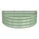 image 1 of Harbour Housewares Semicircular Steel Raised Bed - 90cm x 45cm - Green