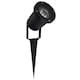 image 3 of ValueLights Derwent Pack of 8 - Ground Spike/Wall Mount IP65 Rated Outdoor Lights In Black Finish with LED Bulbs