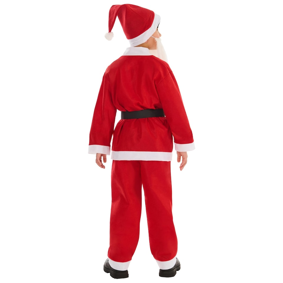 image 1 of Rubies Childrens/Kids Santa Costume - Red/White - 9-10 Years 10