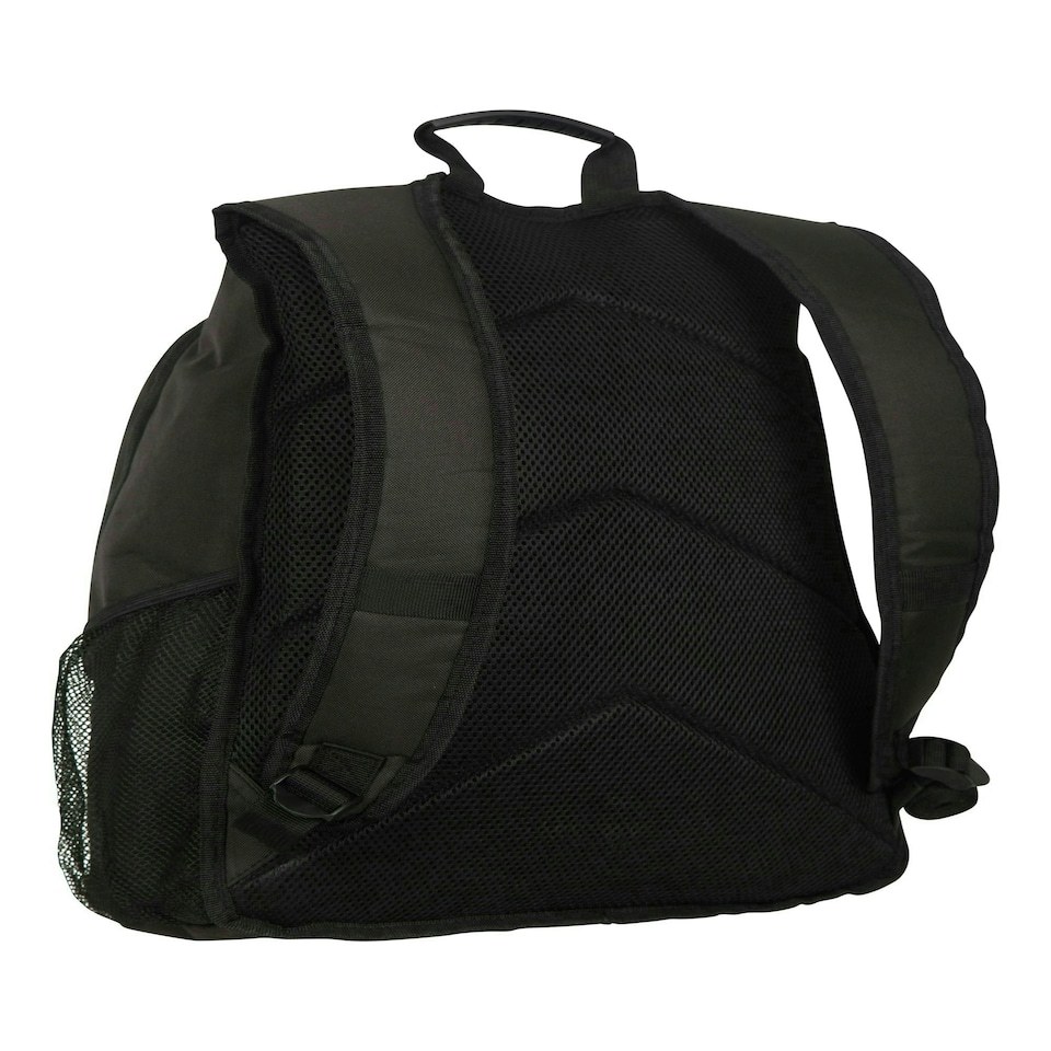 image 1 of Mountain Warehouse Fawkes Rucksack with Padded Back & Side Pockets Everyday Bag Black